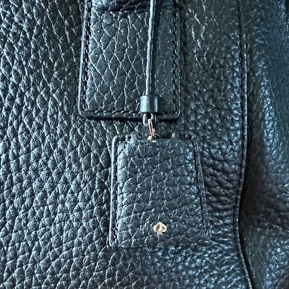 ⚫️⚫️EUC Kate Spade Pebbled Leather Black Satchel⚫️⚫️ - Picture 7 of 16